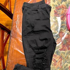 American Eagle Curvy High Rise Ripped